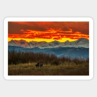 Indian Peaks Sunset Sticker